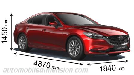 Mazda 6 length x width x height